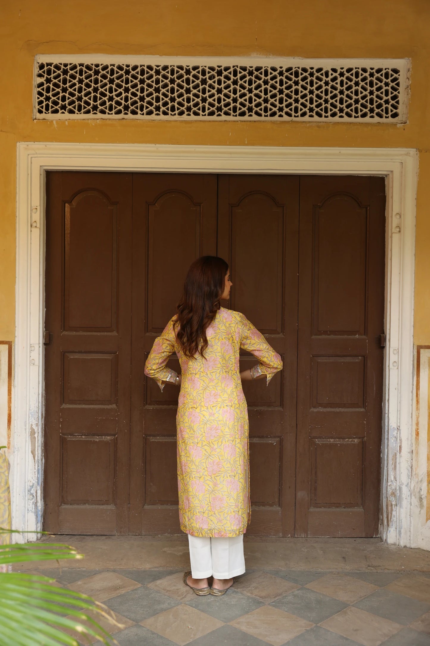 Sunflower Chanderi Suit (Set of 3)