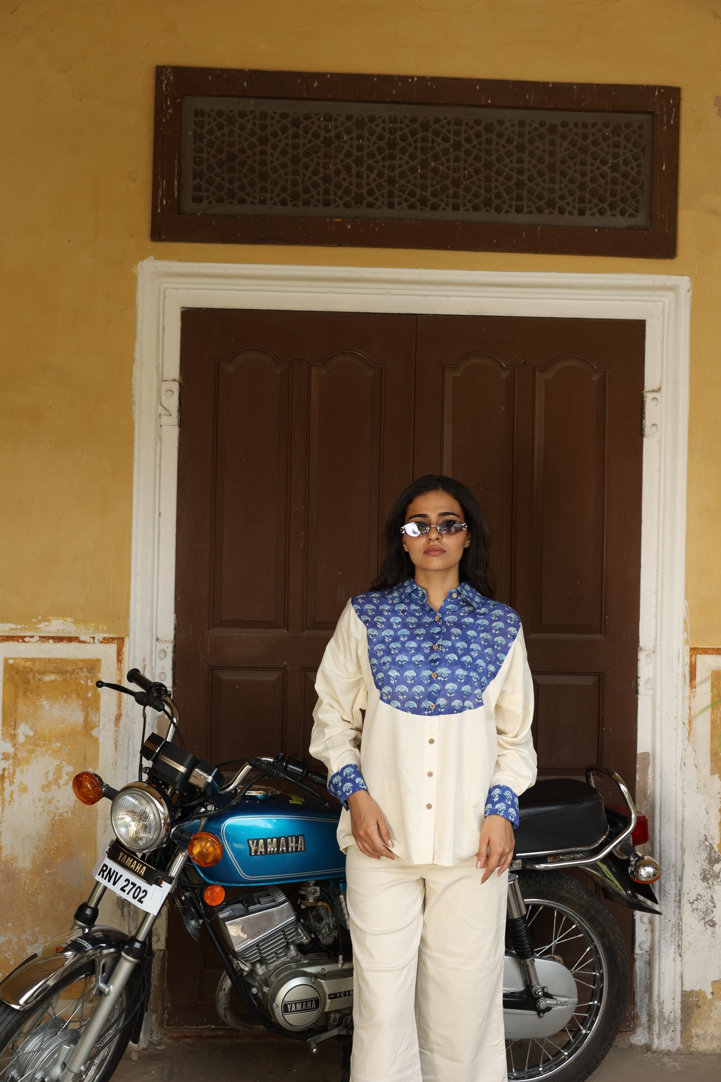 Indigo Panel Shirt