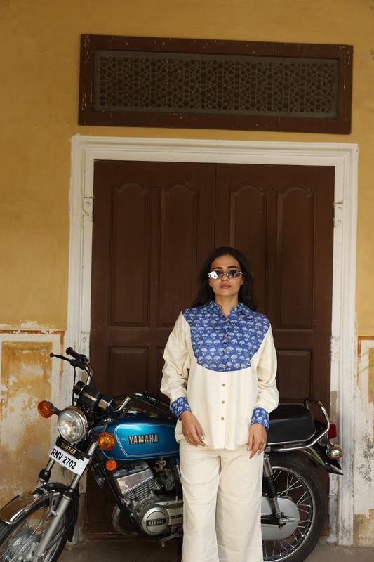 Indigo Panel Shirt