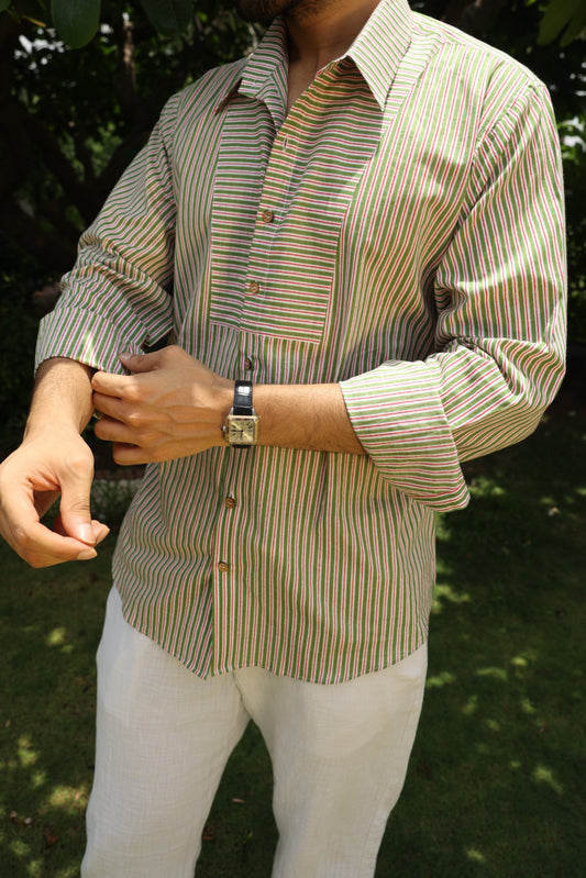 Sage Stripe Shirt