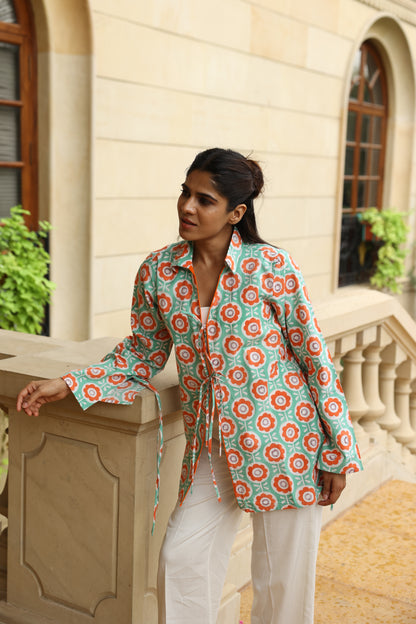 Citrus Bloom Cotton Overlay