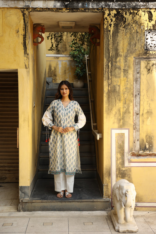 Garnet Chanderi Suit (Set of 3)