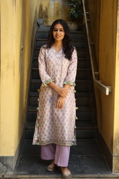 Wisteria Chanderi Suit (Set of 3)