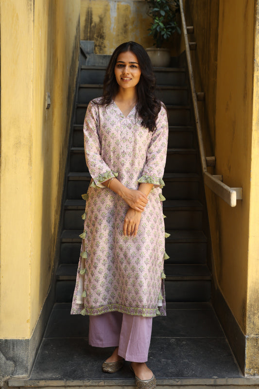 Wisteria Chanderi Suit (Set of 3)