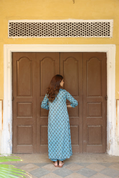 Azure Cotton Suit (Set of 3)