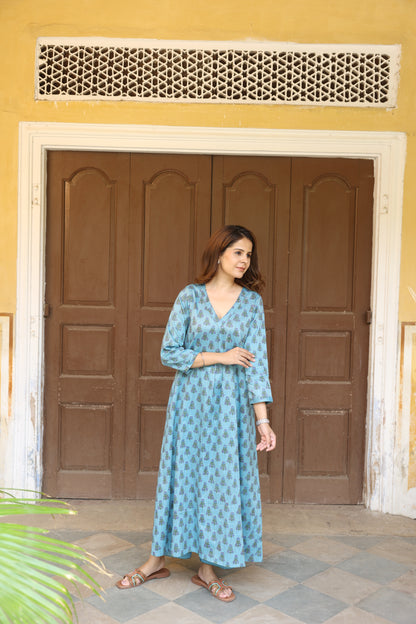 Azure Cotton Suit (Set of 3)