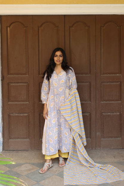 Meadow Anarkali Set (Set of 3)