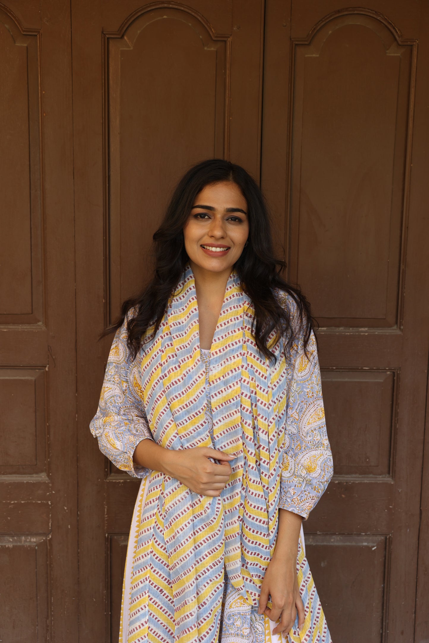 Meadow Anarkali Set (Set of 3)