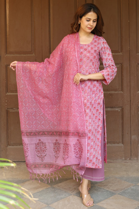 Petunia Cotton Suit (Set of 3)