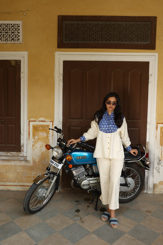 Indigo Panel Shirt