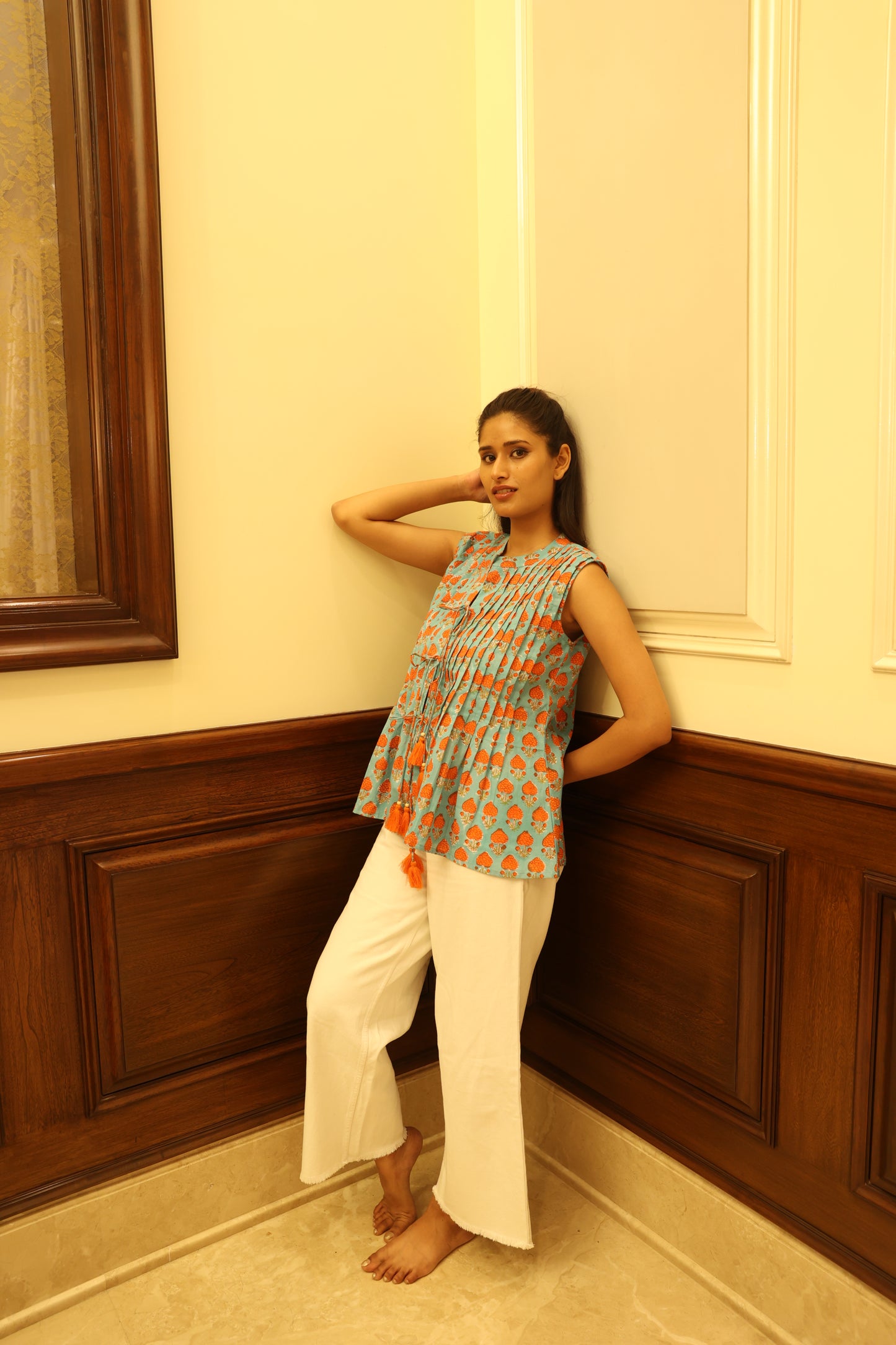 Marigold Mist Koti Top