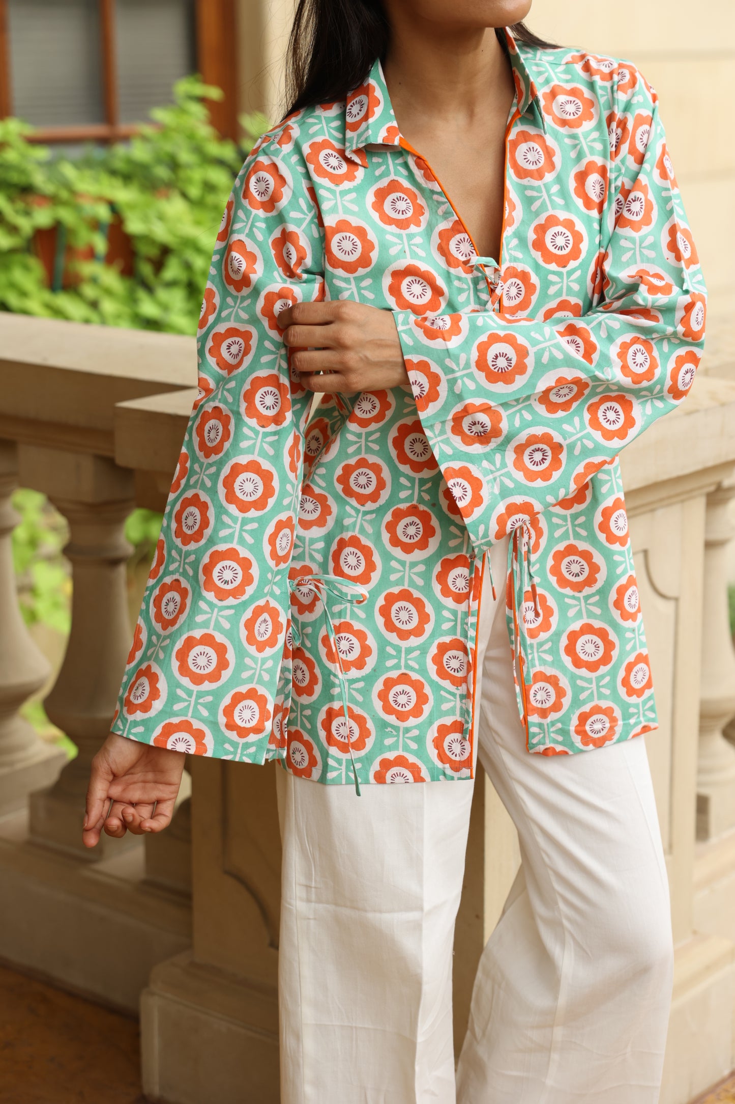 Citrus Bloom Cotton Overlay