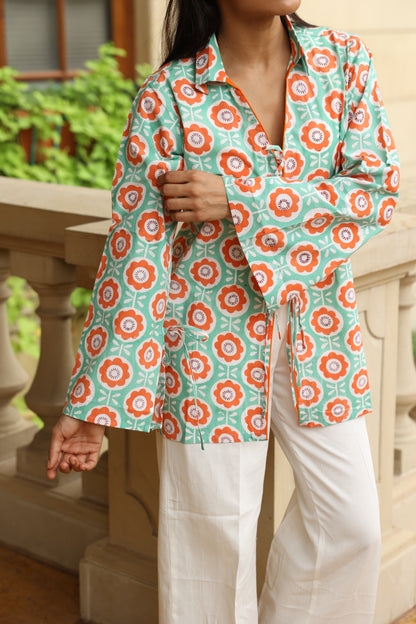 Citrus Bloom Cotton Overlay