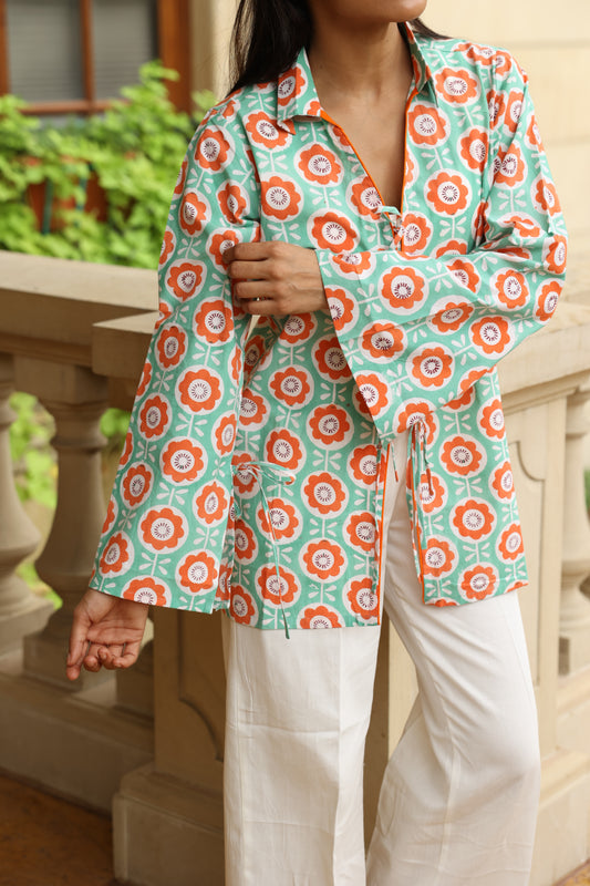Citrus Bloom Cotton Overlay